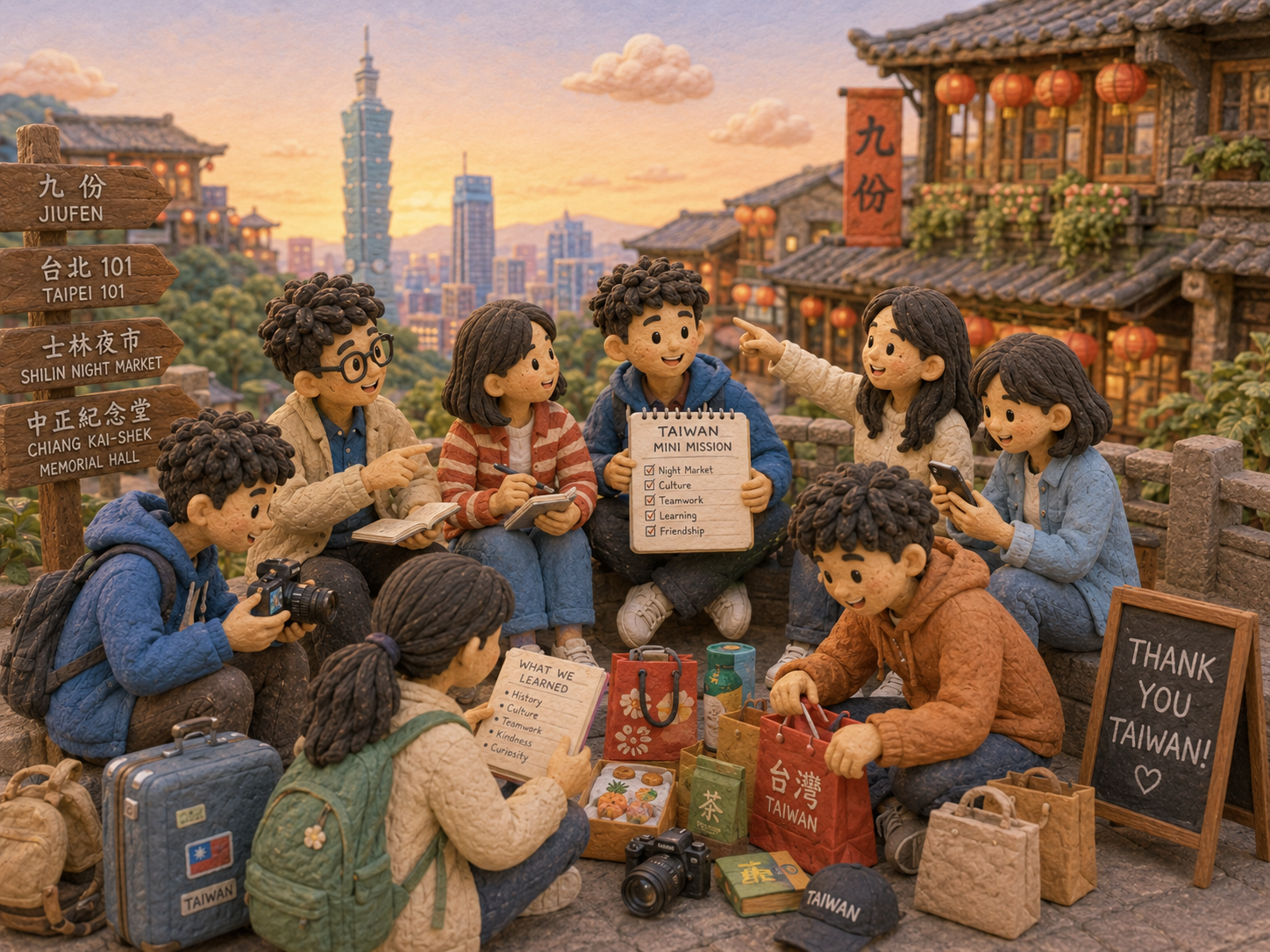 นักเรียนลือคำหาญเรียนรู้วัฒนธรรมและเมือง Taipei